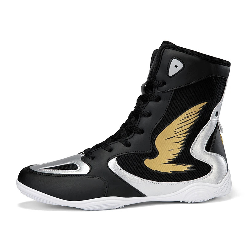 Men High Top Breathable Wrestling Sneakers Outdoor Non Slip Boxing Training Boot
