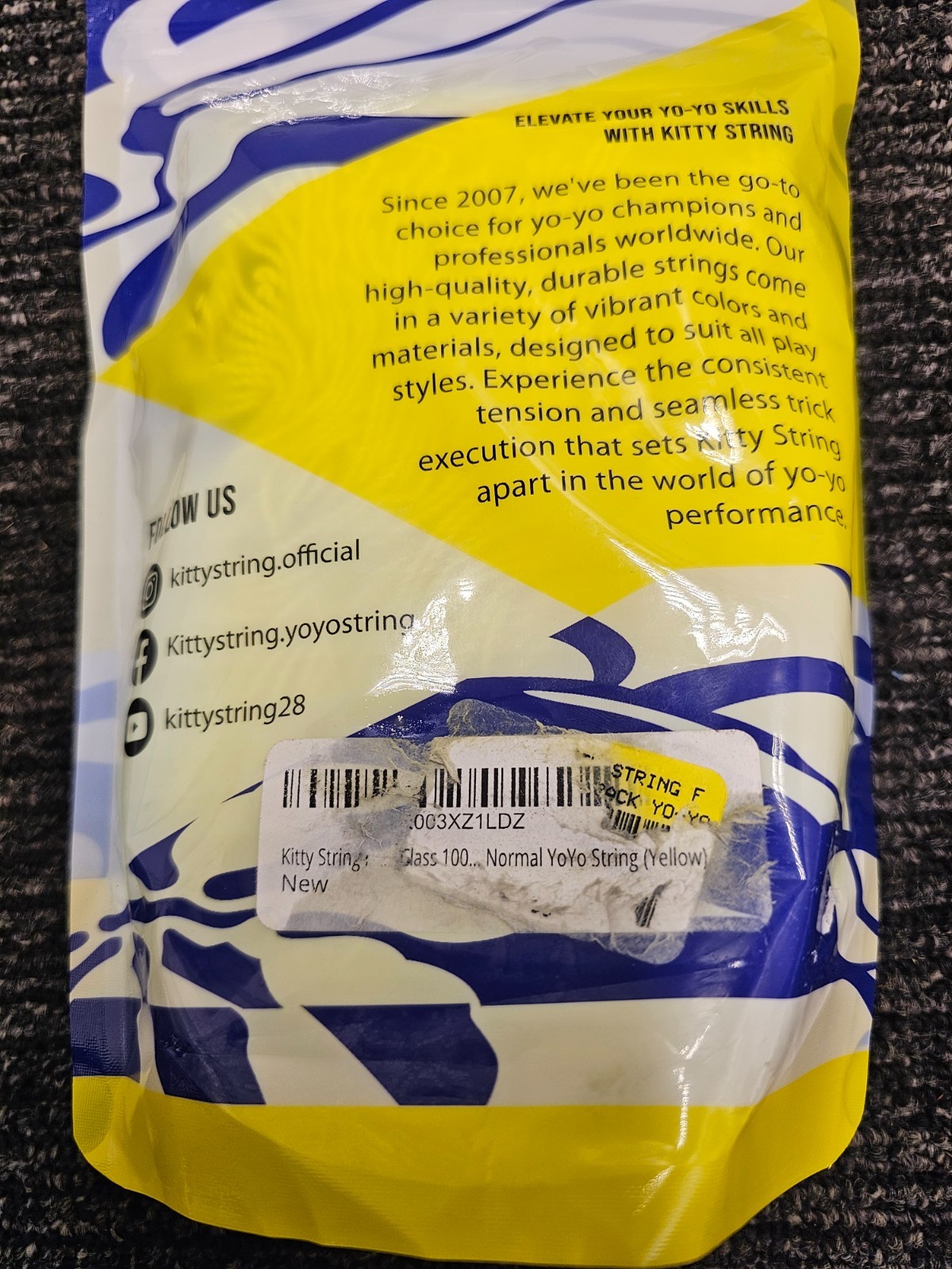 Kitty String First Class 100 Pack Yo-Yo String Normal YoYo String Yellow