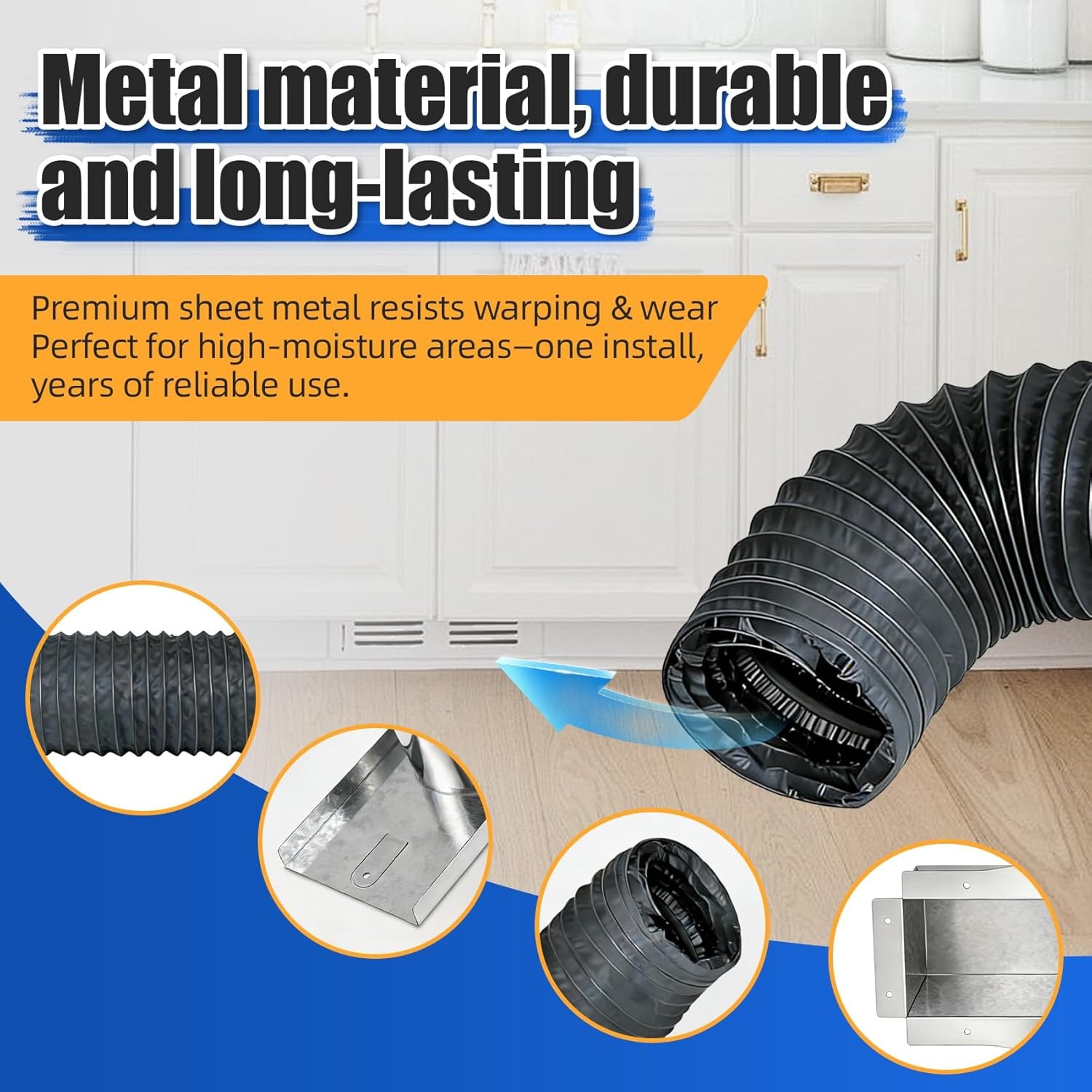 Toe Ductor, Floor Vent Under Cabinet Toe Kick Ducting Kit