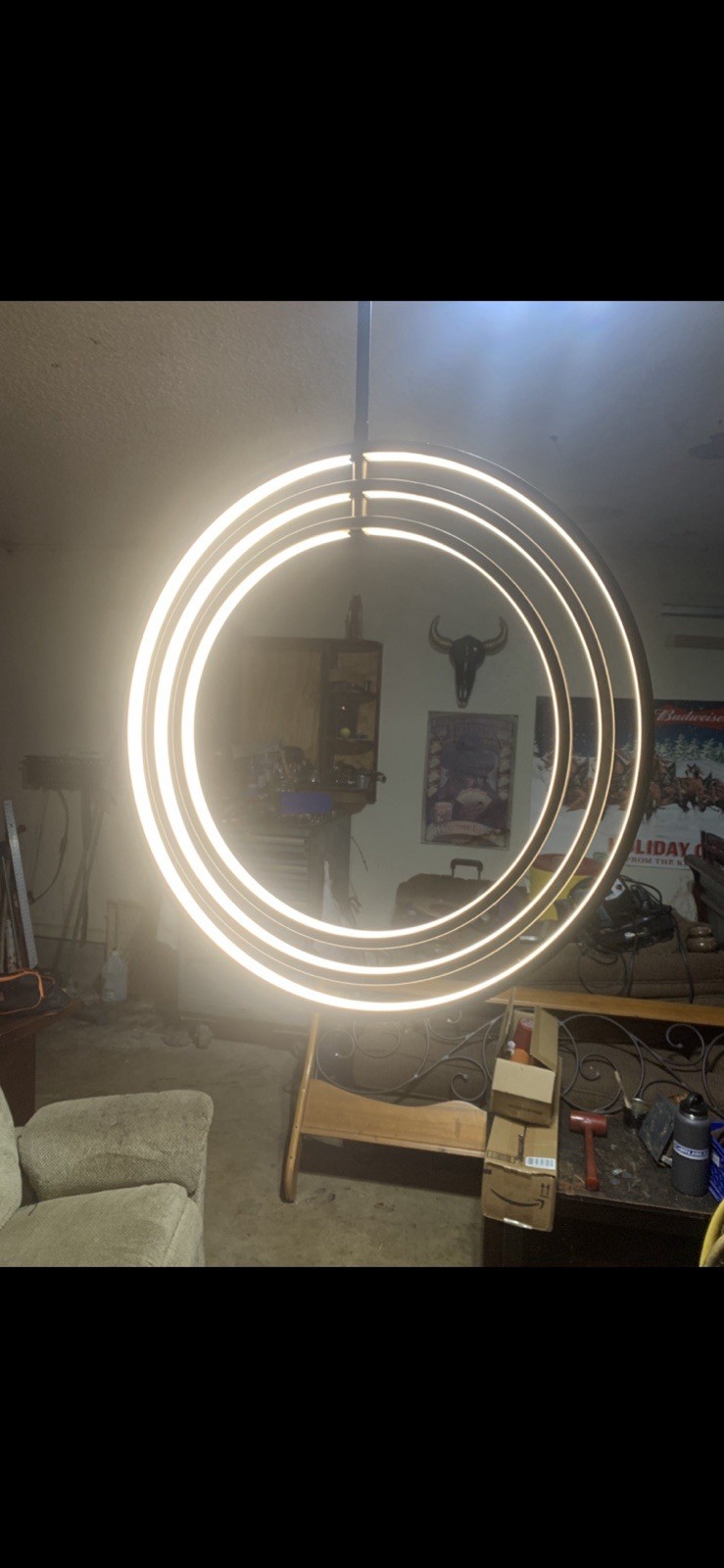 Orion 3 Hoop LED Light Fixture, Light Works Great,