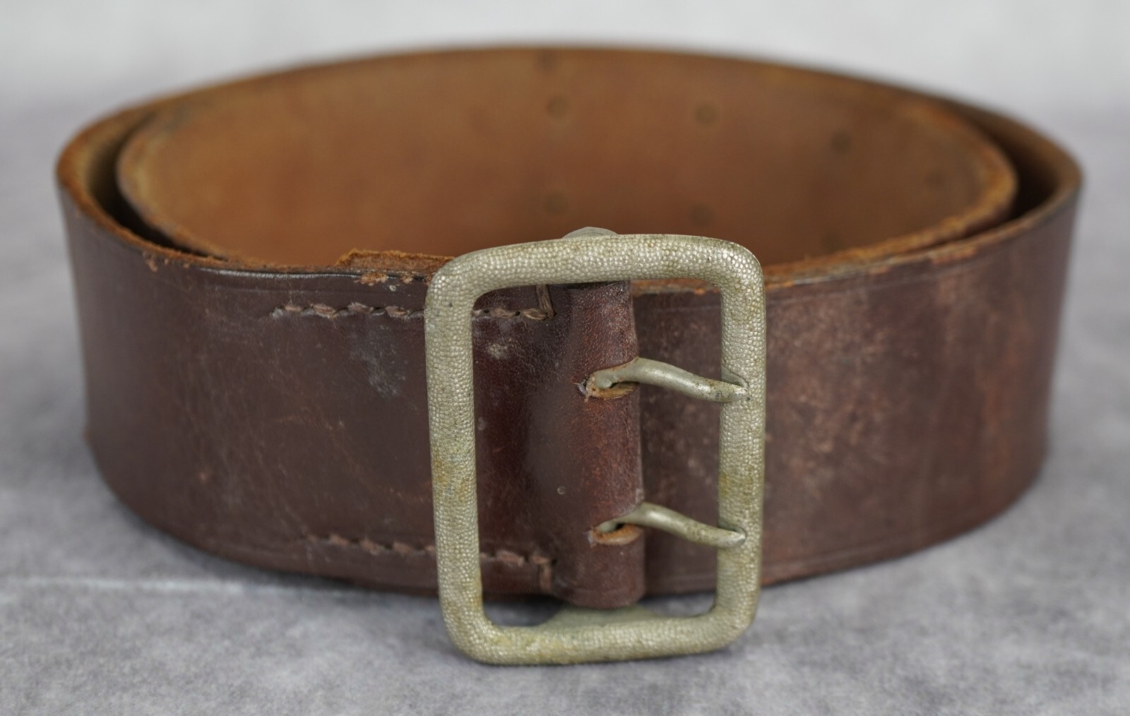 WWII German leather dress belt claw buckle political Officer rzm US Vet estate