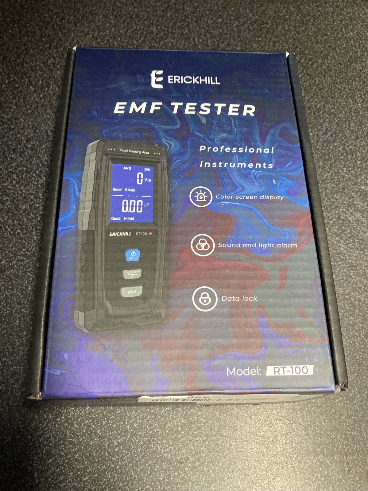 ERICKHILL Digital Electromagnetic Radiation Detector EMF Meter LCD Display-RT100