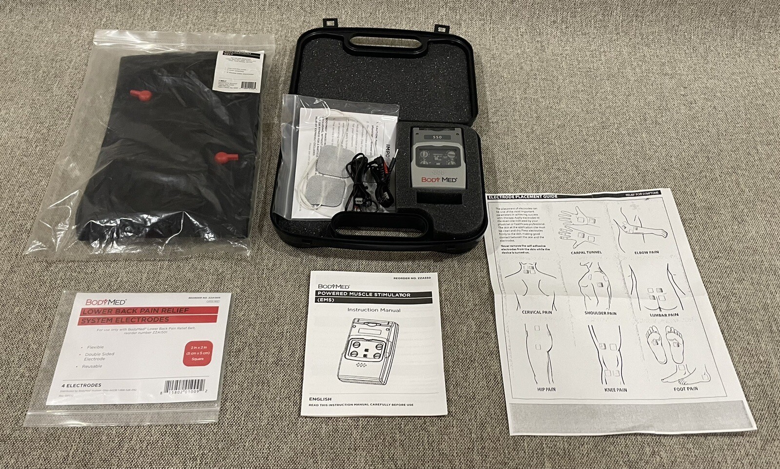 Body Med Lot of Powered Muscle Stimulator EMS & Belt Stimulator Abdominal