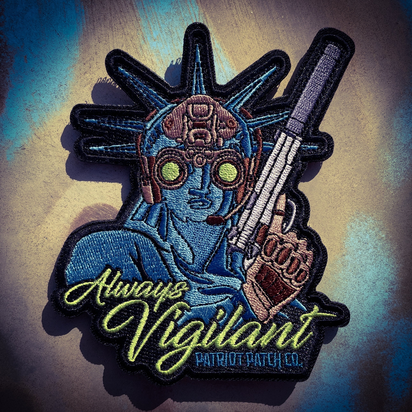 Patriot Patch Co. - Always Vigilant Statue of Liberty Embroidered Patch