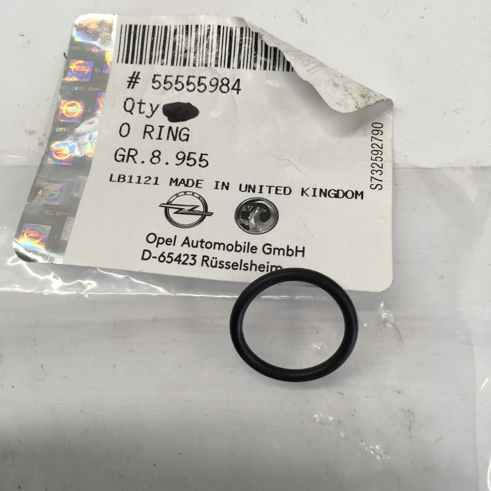 Vauxhall Astra H Z16XER Z16LET Thermostat Housing Seal O-Ring 55555984 Genuine