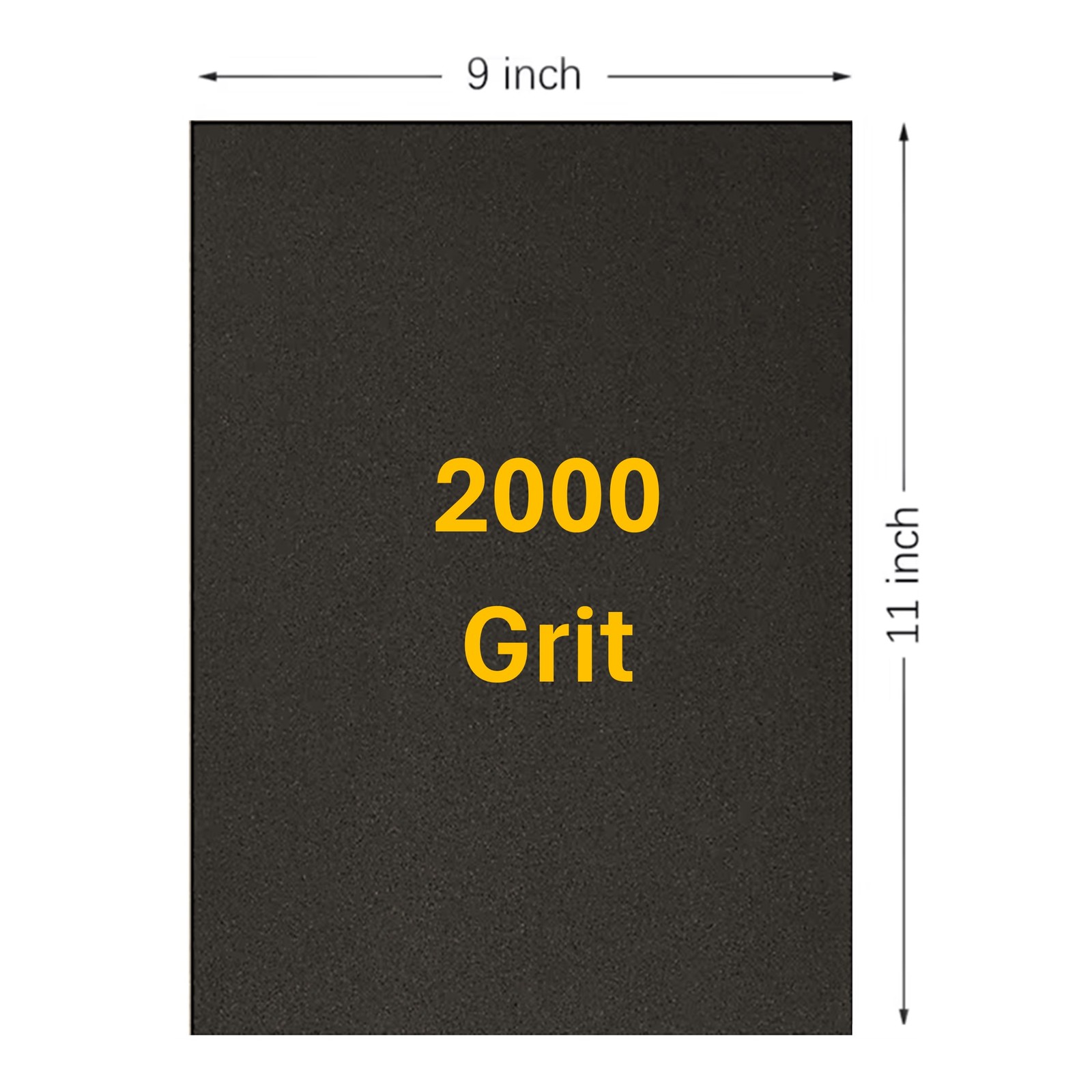 2000 Grit Wet / Dry Sandpaper 9 in. x 11 in. Sheet (25 Sheets)