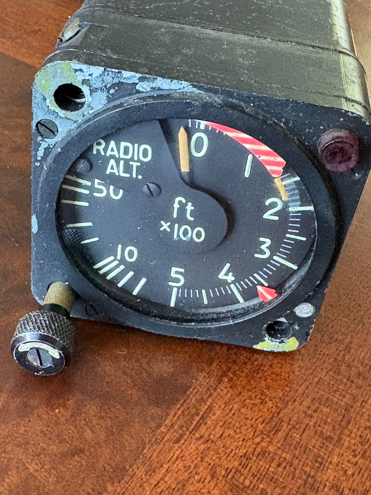 Altimeter radio gauge cessna airplane 3535-7TT5 kollsman collins vintage