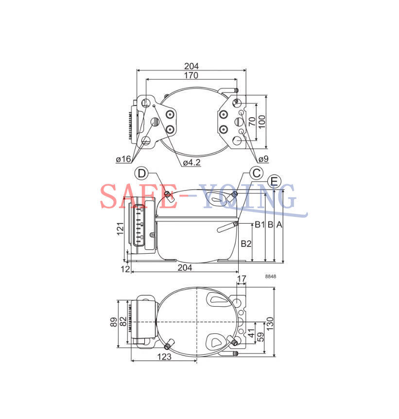 New Secop Compressor BD80F 101Z0280 and Electronic Controller 101N0390
