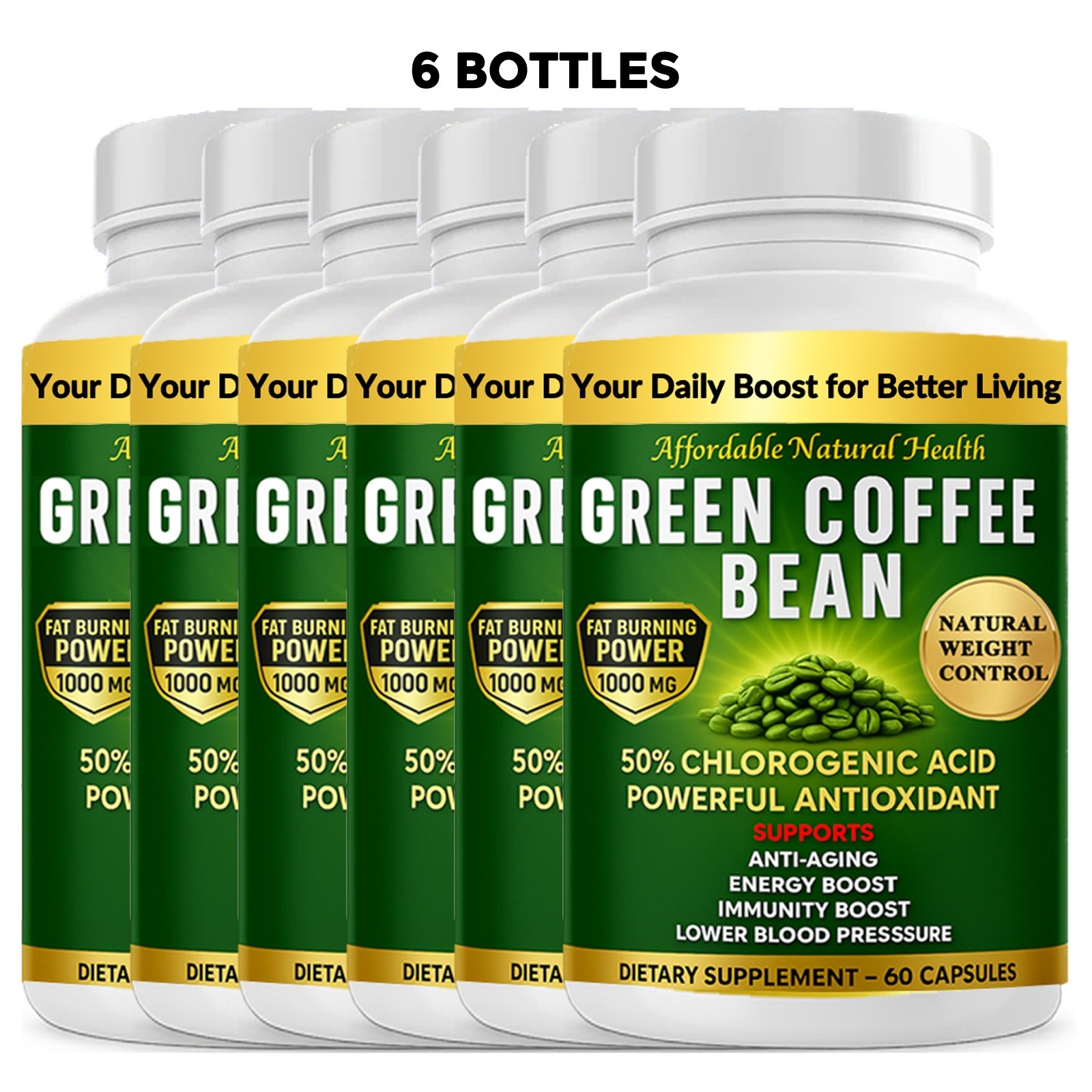 Green Coffee Bean Extract Weight Loss fat burner appetite suppressant 1000 mg