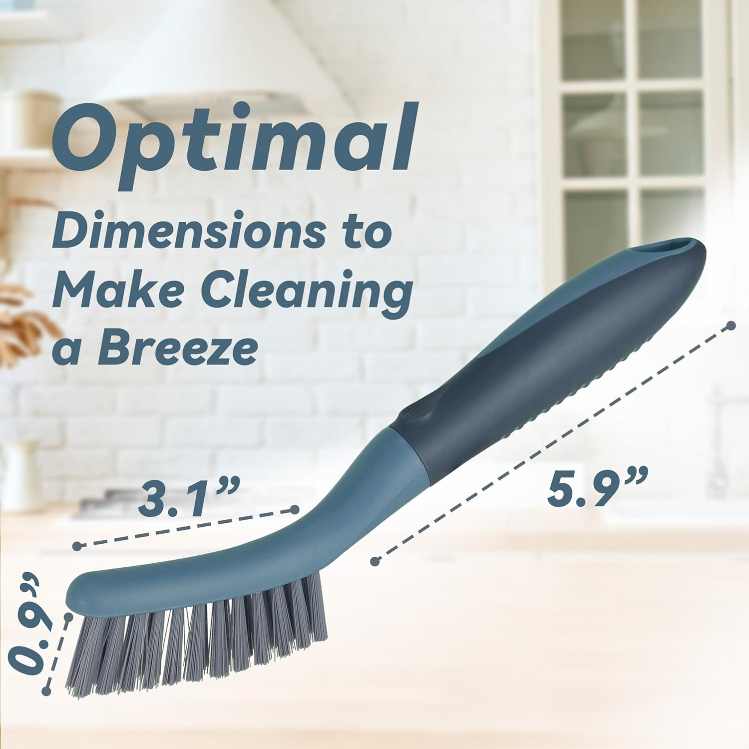 2 Pack Crevice Cleaning Brush Narrow Gap Grout Scrub Tool Kitchen Bath