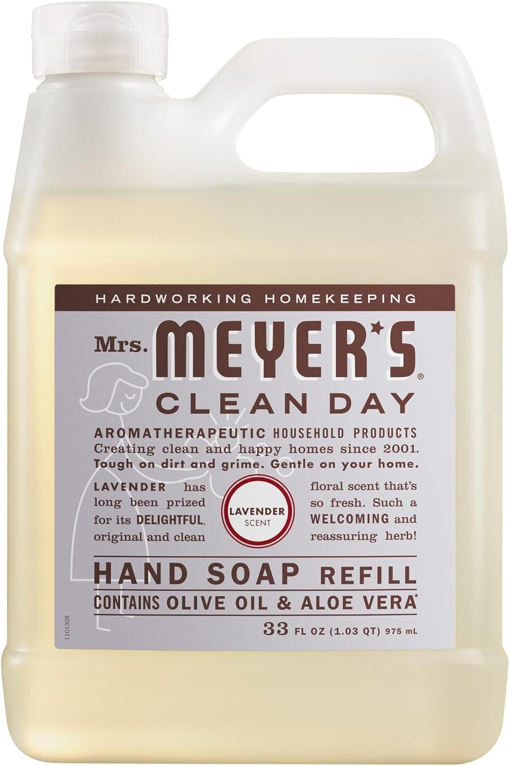 MRS. MEYER'S CLEAN DAY Hand Soap Refill, Lavender Scent, Bottle