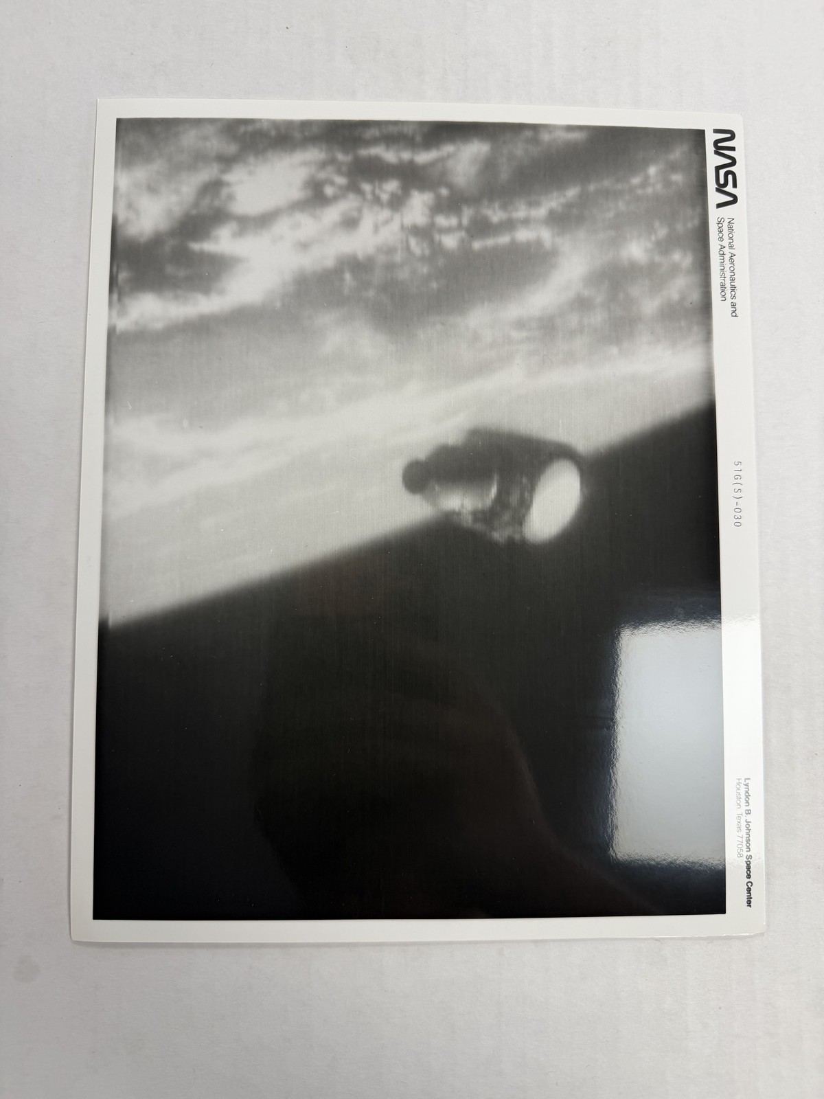 NASA STS-51G Arabian Satellite Deployment TV View Press Photo