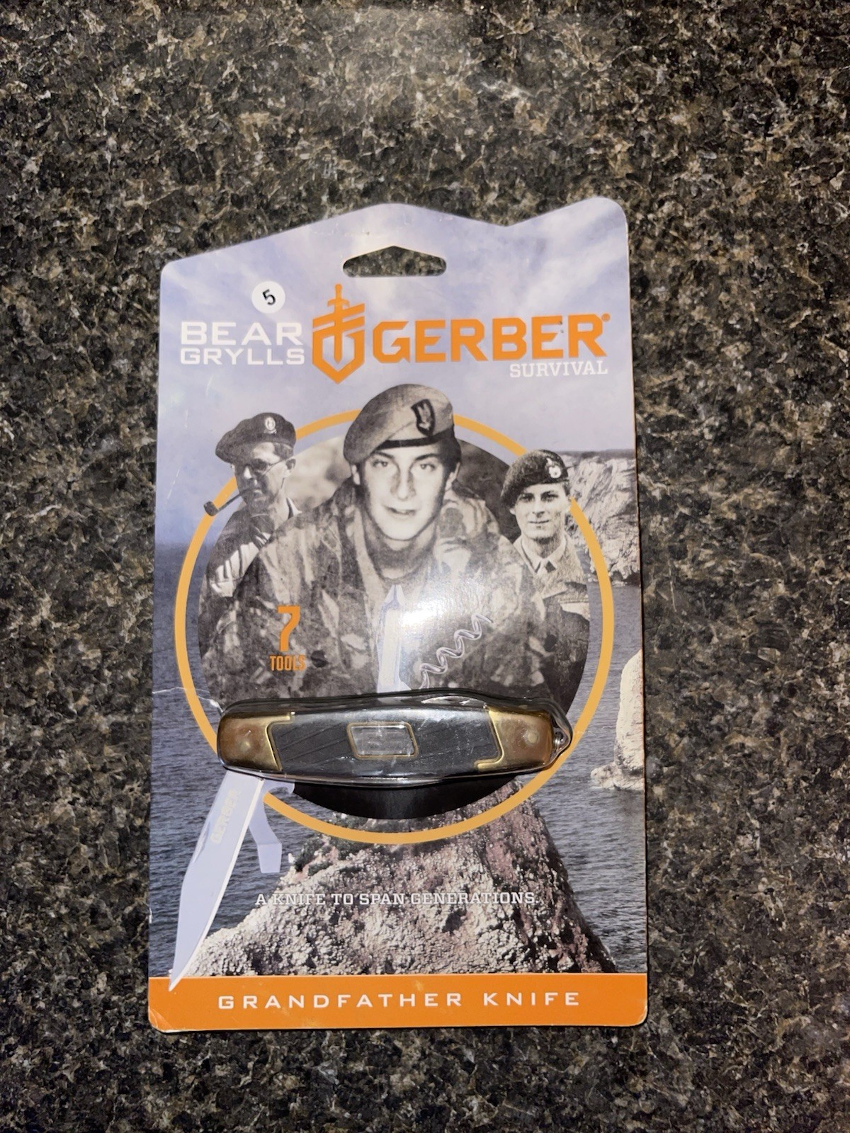 Bear Grylls Gerber Survival Multi-Tool Grandfather Knife with 7 Components