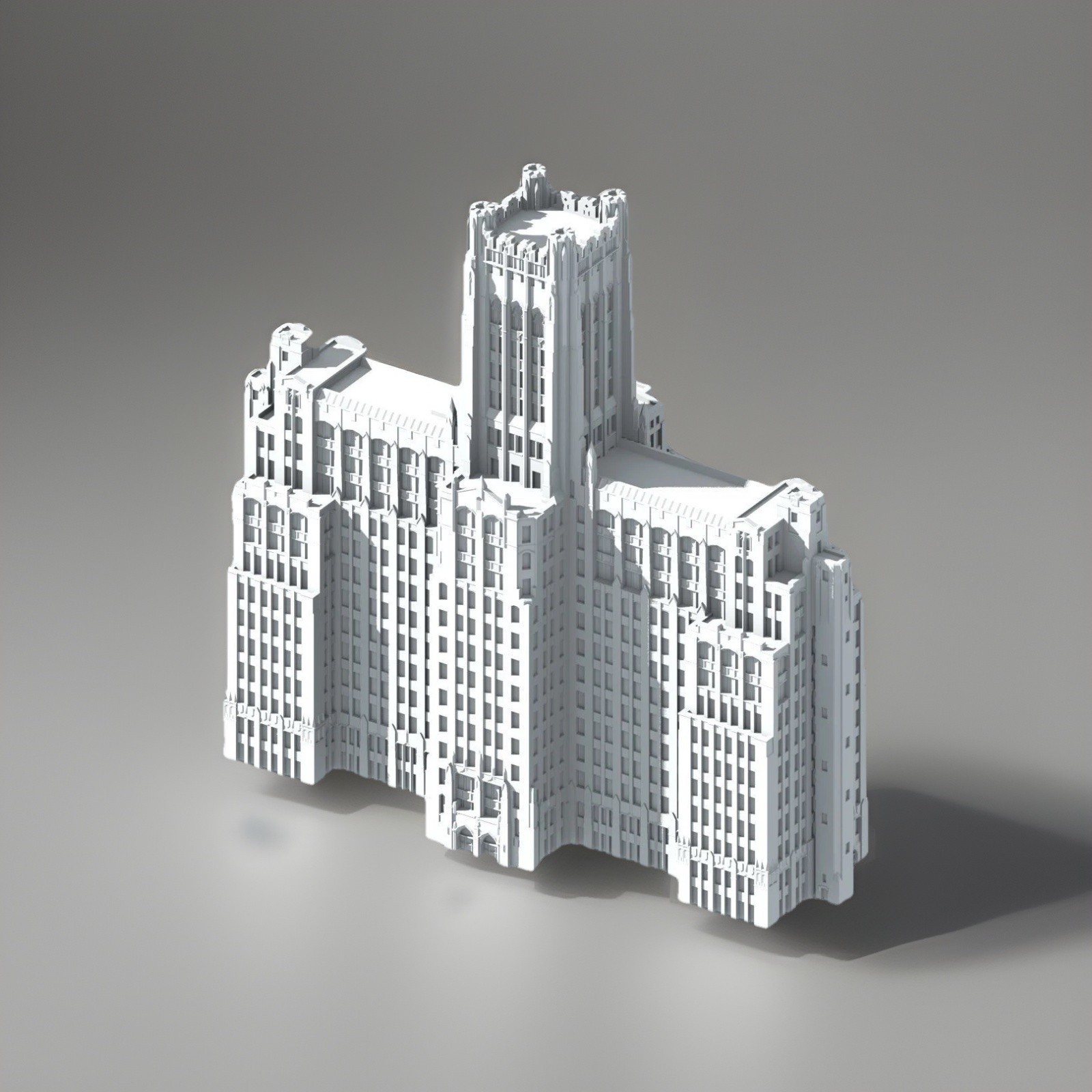 Ward Memorial Building- 8 Inches- Stone Grey