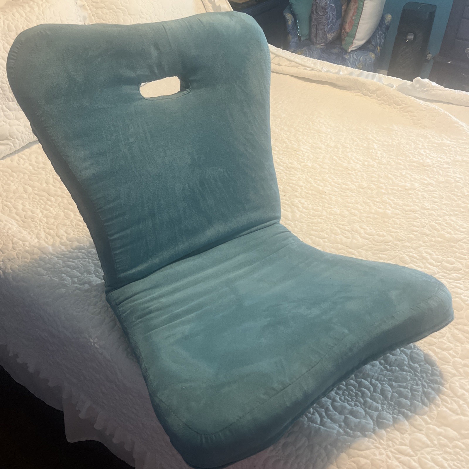 Gaming Chair Floor Rocker, Adjustable Positions, Turquoise