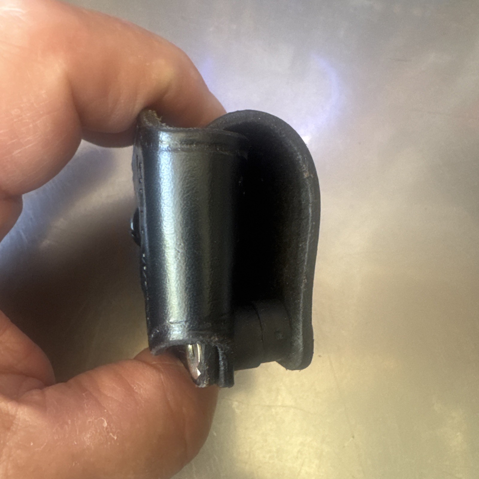 Hellweg #250 Colt .45 Holster Black Leather