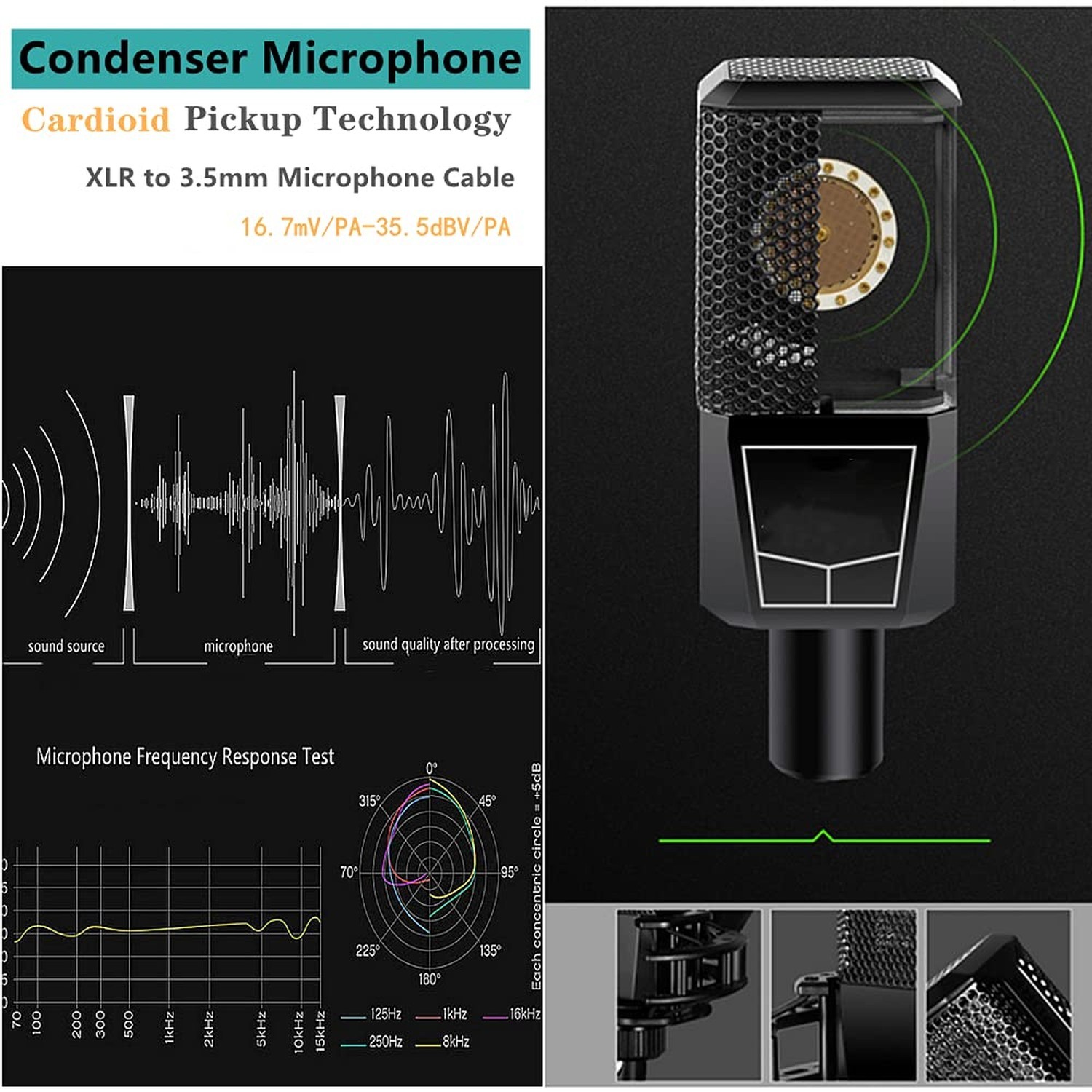 K300 Sound Effects Board Set, Voice Changer Sound Card with Multiple Sound Ef...