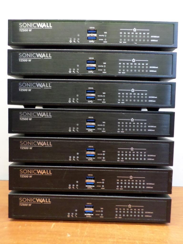 SonicWall TZ500W Wireless Firewall Security Appliance APL29-0B7 (Lot of 7)