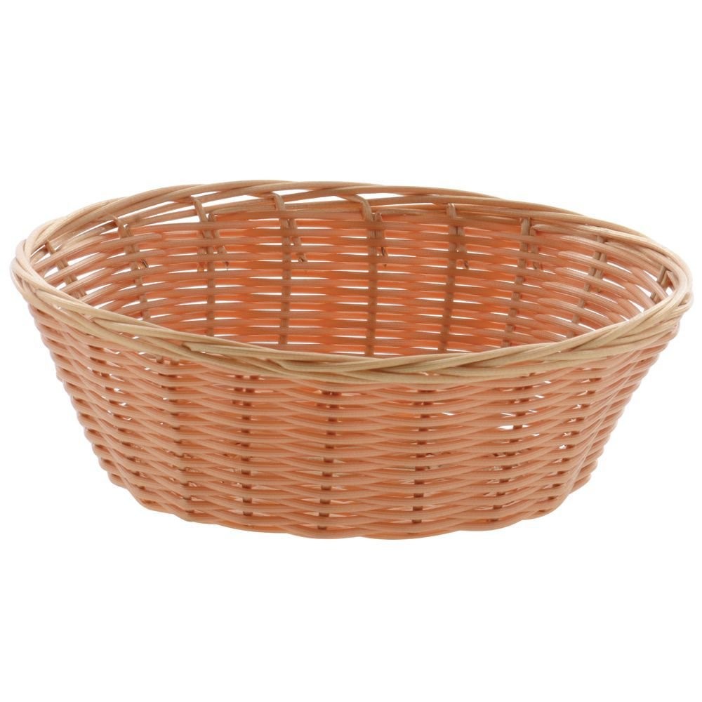 Oval Basket Natural Color - 9"L x 7"W x 3"H
