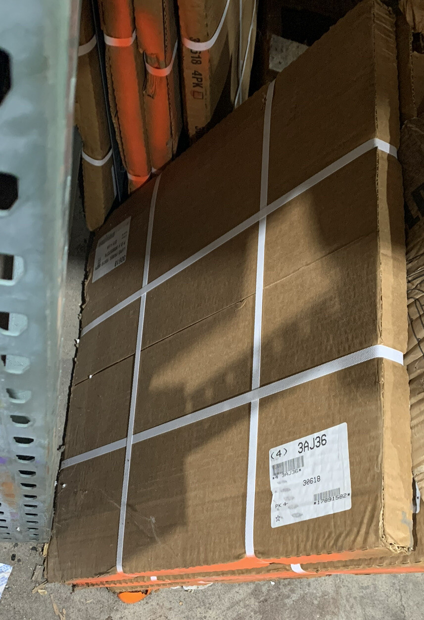 4 pack Louvered panels 20 x 18 x 5/16 gray (supports hanging bins)