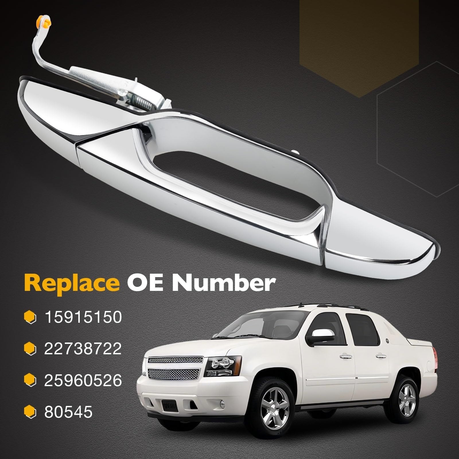 Gledewen Chrome Door Handle for 2007-2013 Chevy/GMC Models