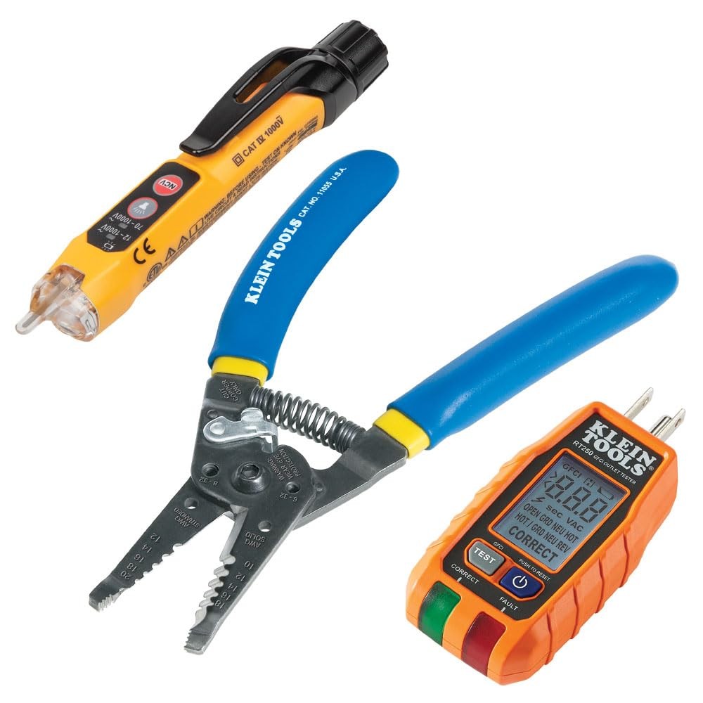 80041 Outlet Repair Tool Kit with GFCI Receptacle Tester,3-Piece