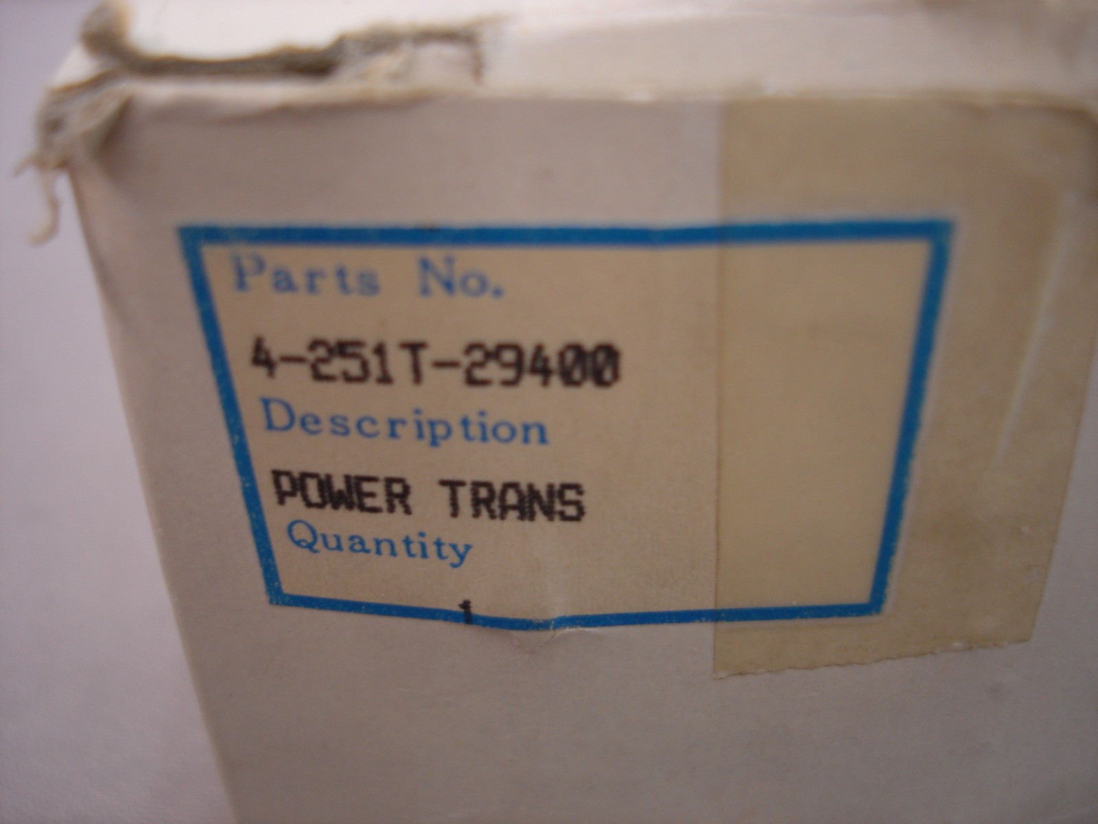 Power transformer Sanyo / Fisher # 4-251T-29400