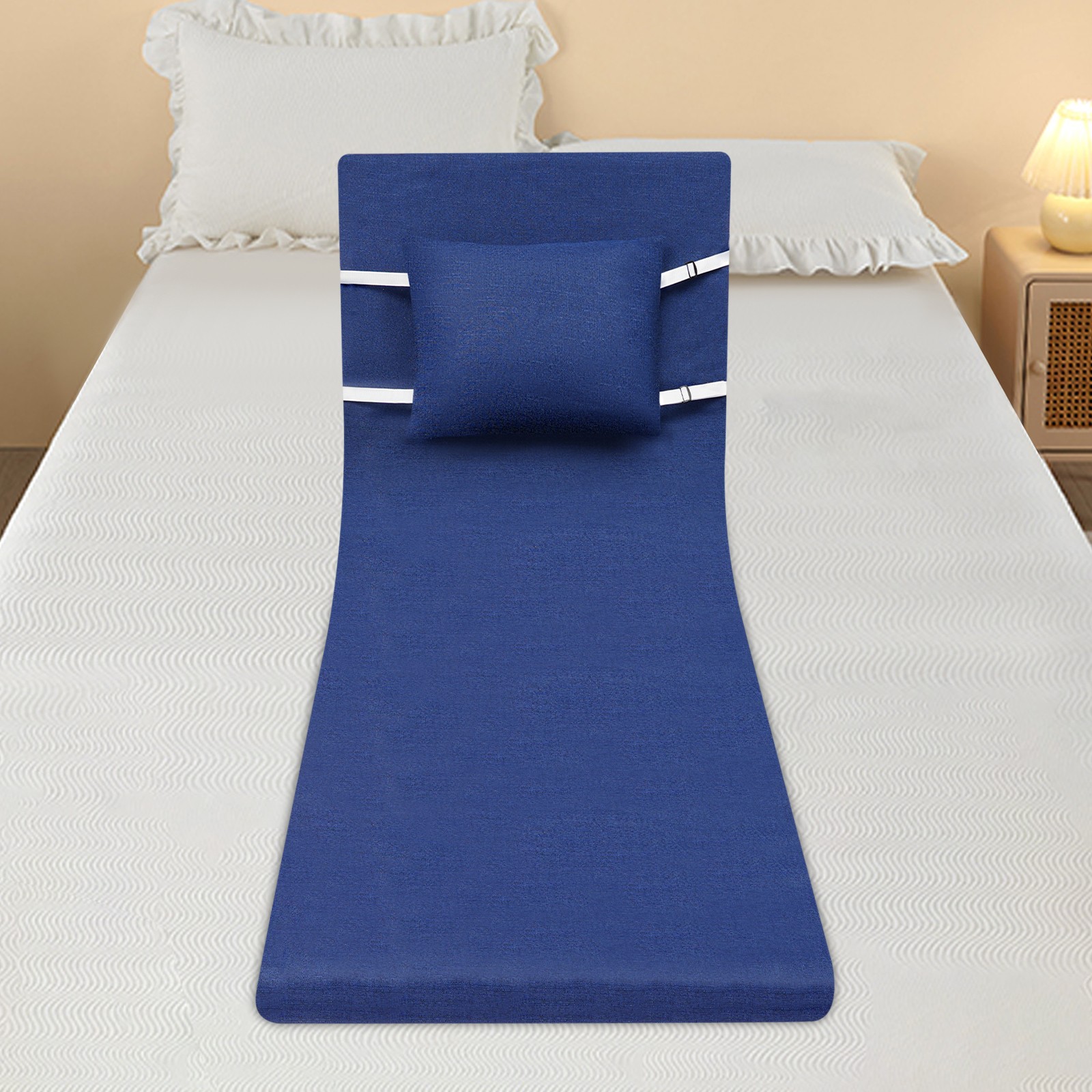 Electric Lifting Bed Backrest 2-80° Adjustable Back Rest Support For Elderly US