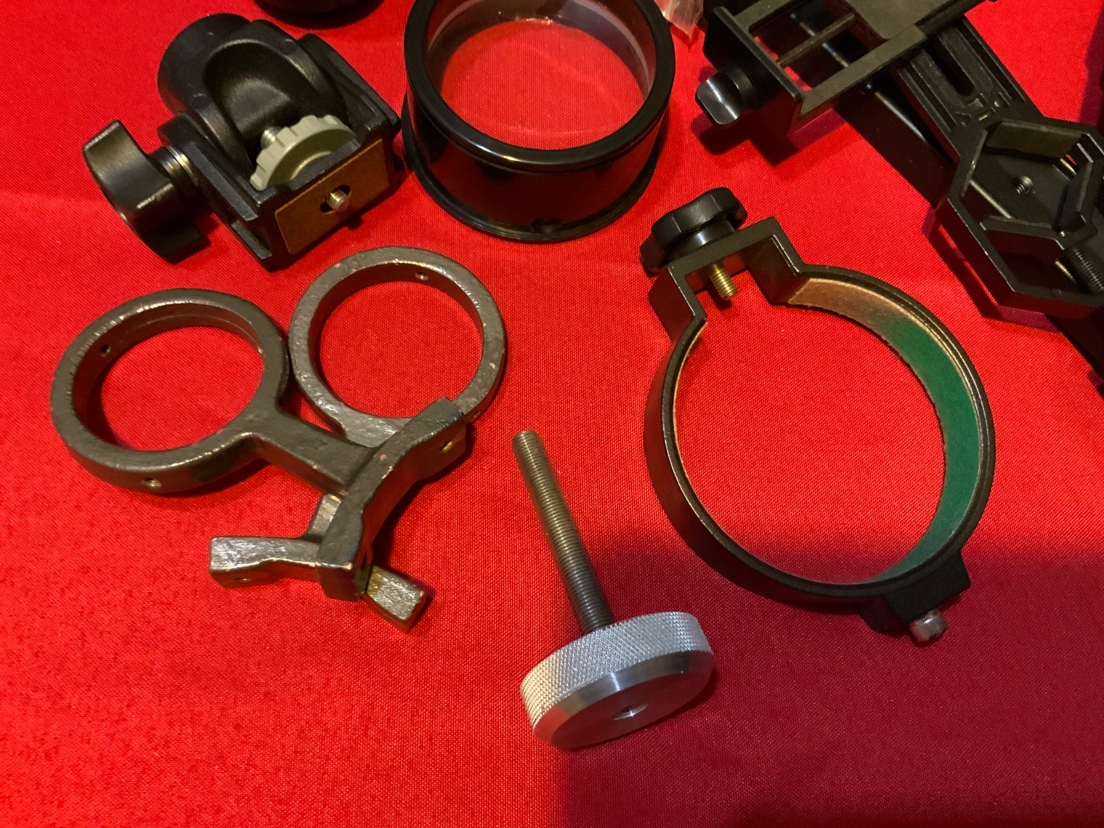 Miscellaneous Optic/bracket lens pieces for use with other parts-good condition