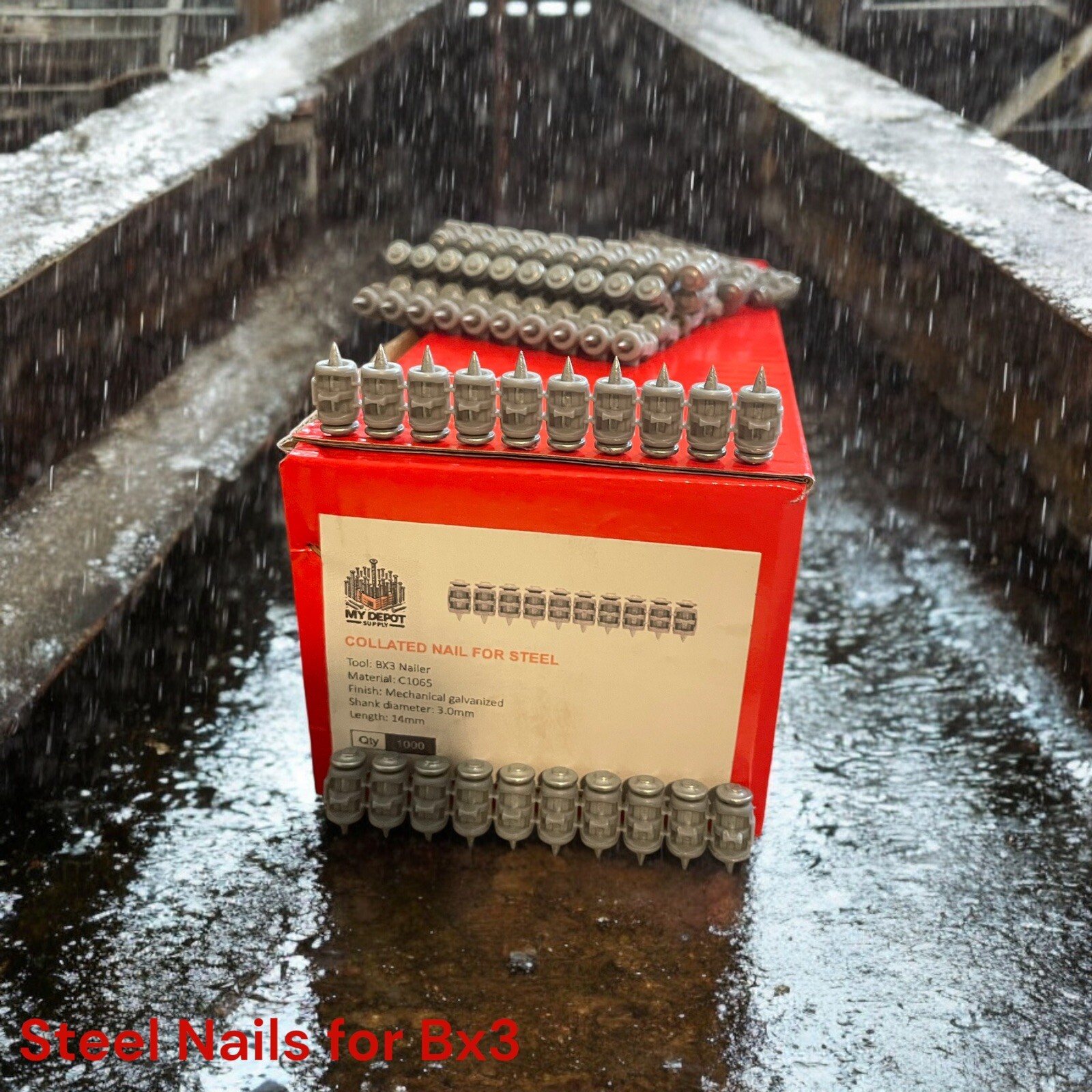 STEEL Nails for Hilti Bx3 (16mm) -Pins For Hilti -HILTI Fastrack. Beam Nails