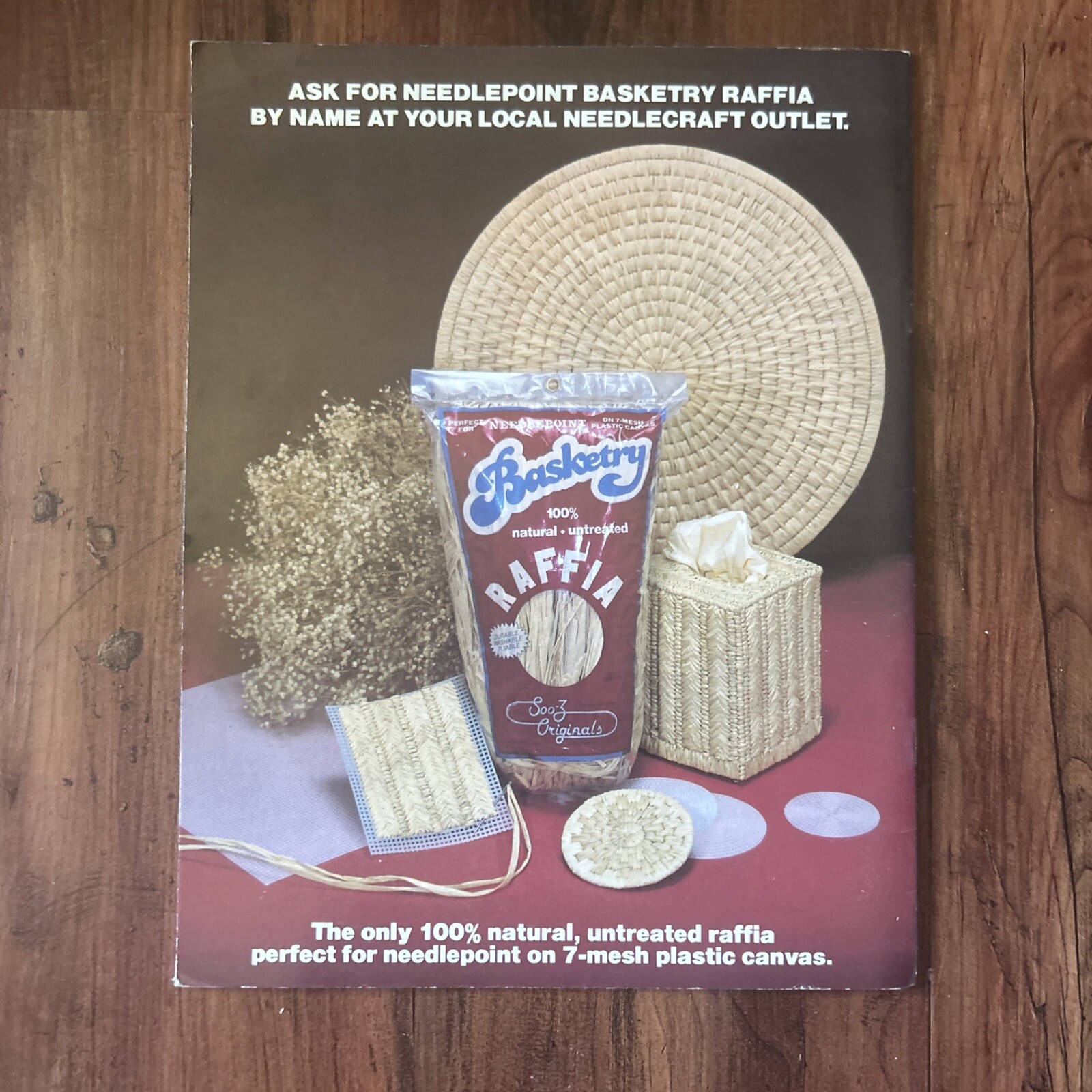 Lot Of 3 Needlepoint Basketry Pattern Booklets 25 Raffia Plastic Canvas Projects