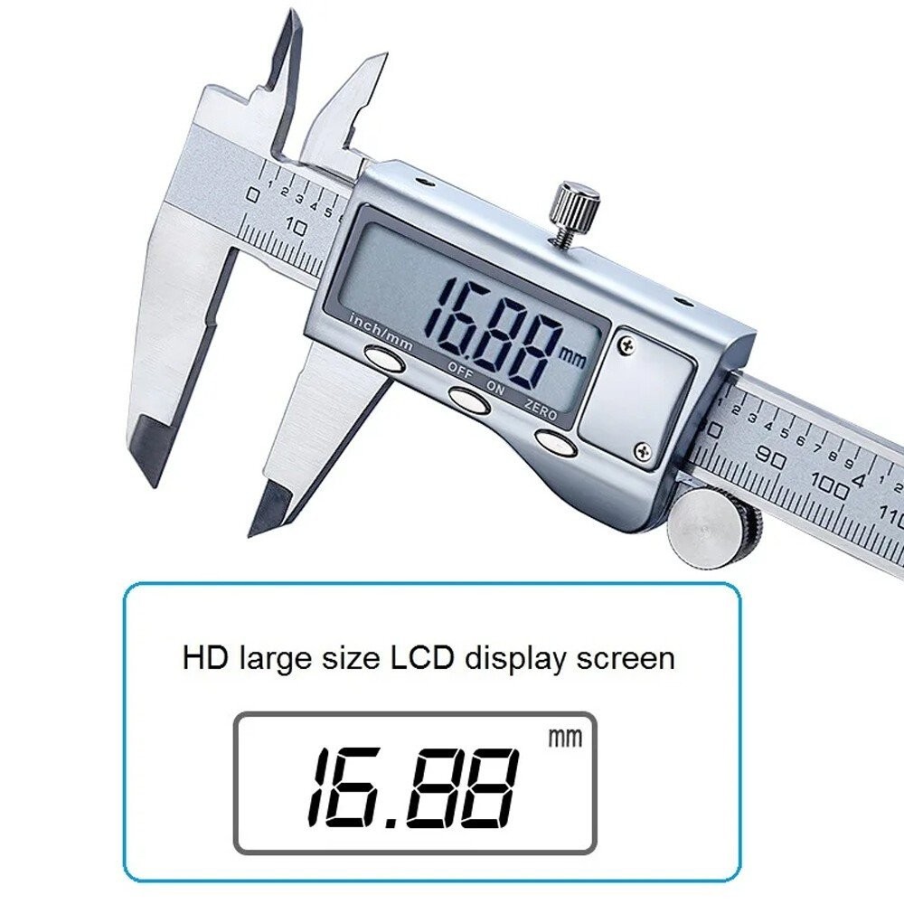 6" 150mm Digital Caliper Micrometer LCD Gauge Vernier Electronic Measuring Tool