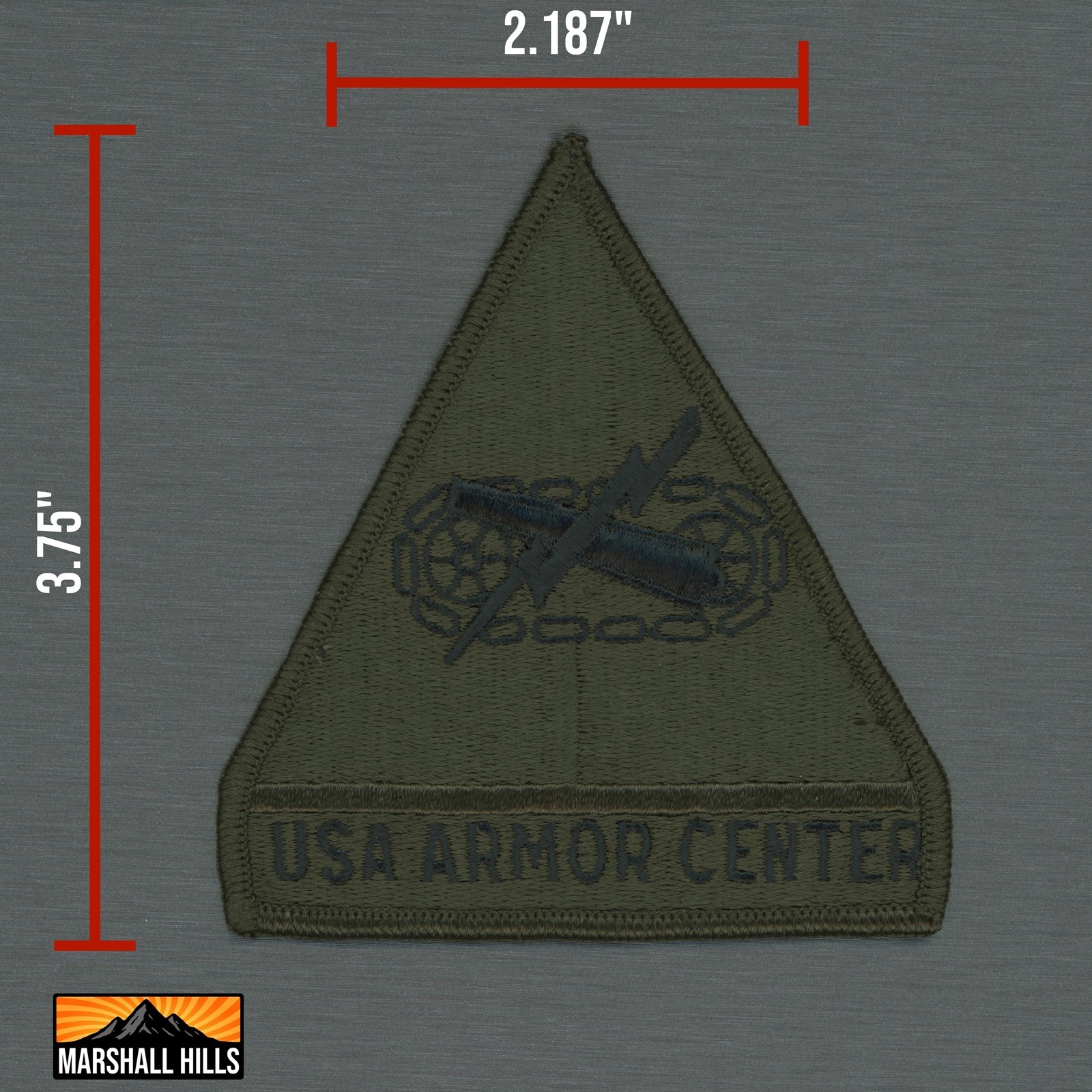 U.S. Army, USA Armor Center Patch (PA-13)