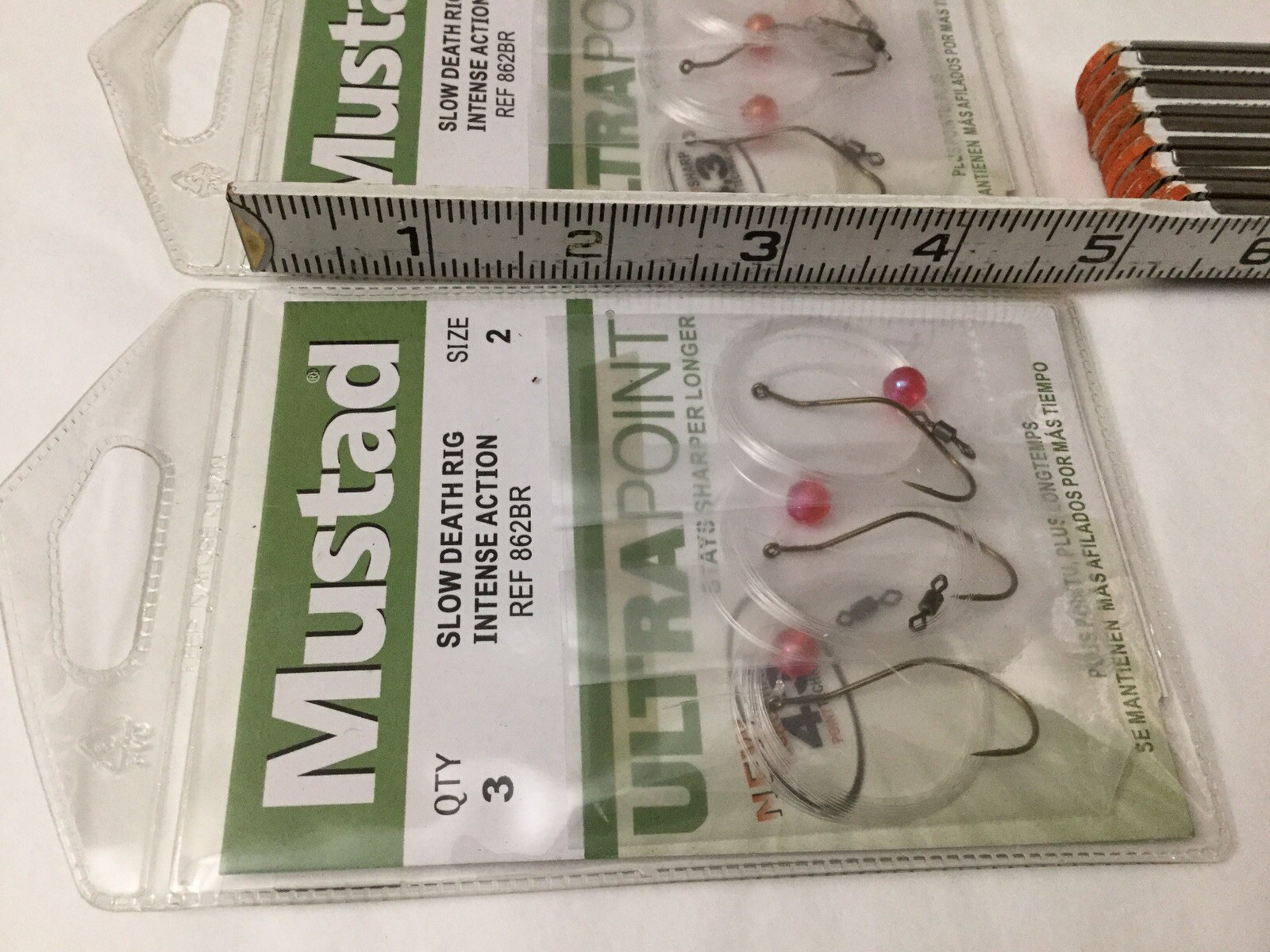 NEW Mustad Slow Death Rig Hooks 9-pack Intense Action Ultra Point Plus Longtemps
