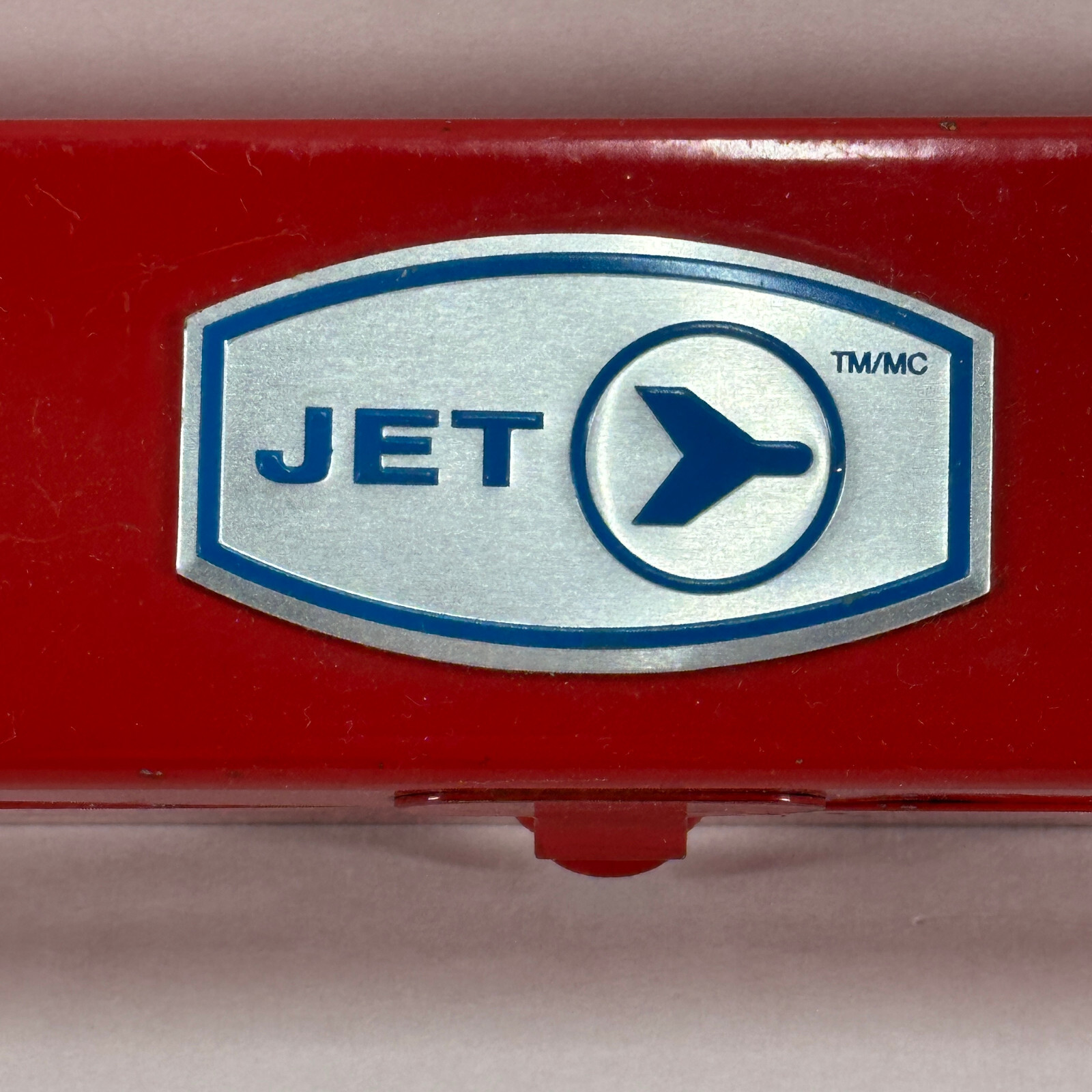 Jet Red Socket Holder Steel Hinged Case Secure 12 Socket Capacity Minimal Use
