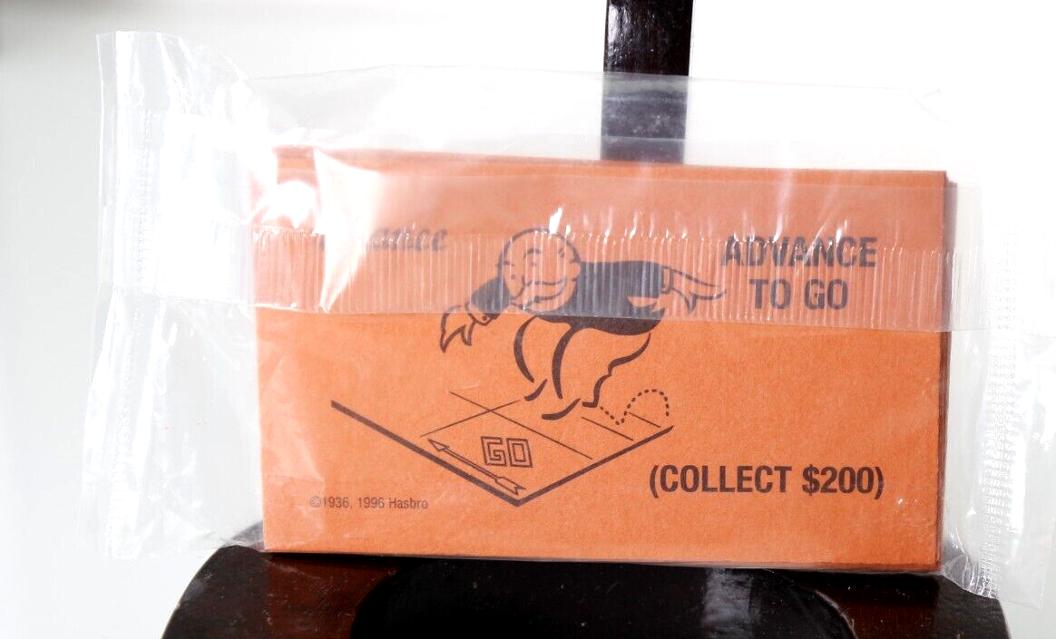 Sealed Monopoly Replacement Chance Cards 1996 Edition