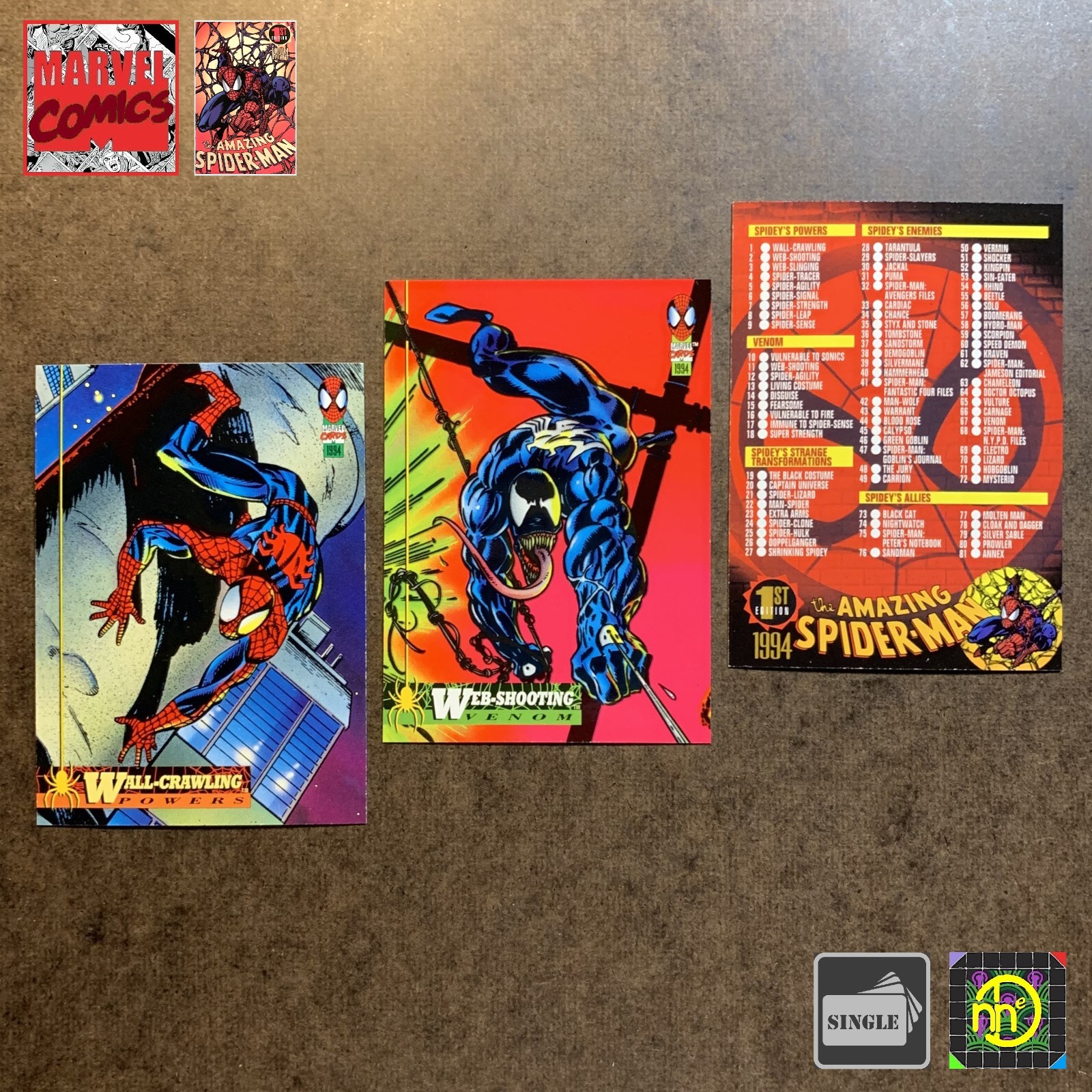 1994 Fleer Amazing Spider-Man - Base Cards - Pick Choose Complete Your Set