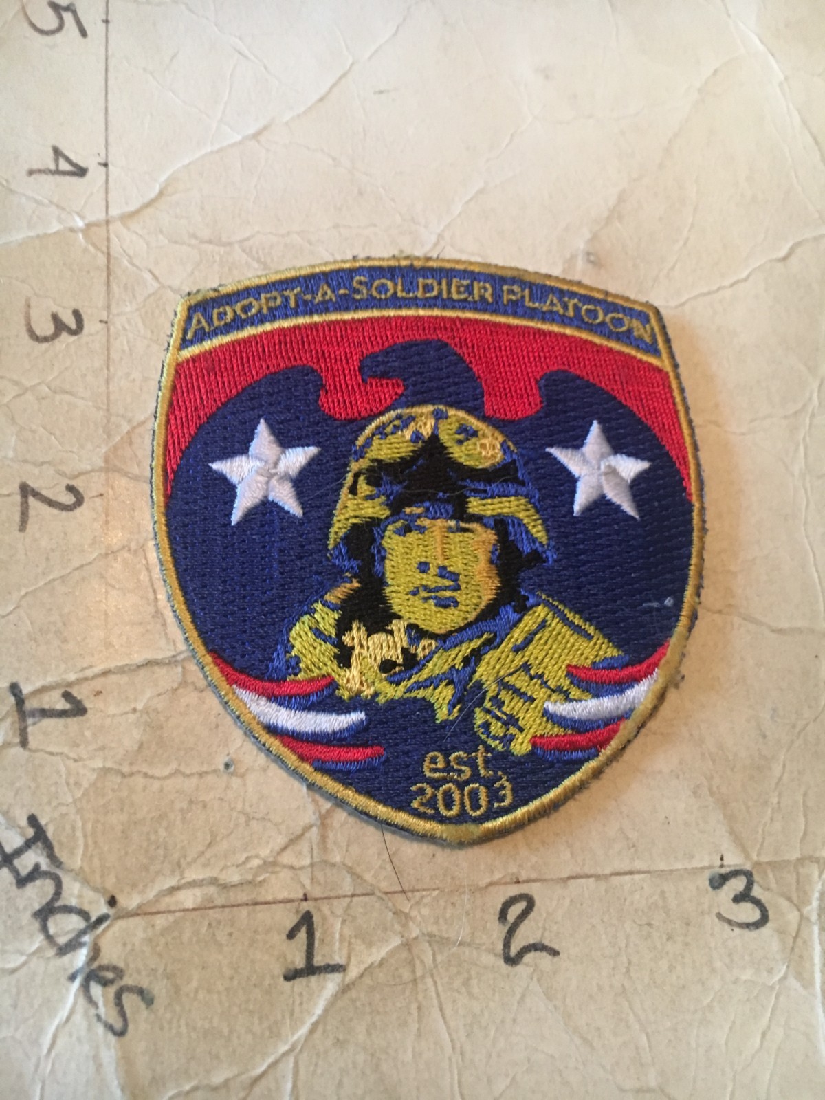 US Army Adopt a Soldier Platoon Patch 7/22/25