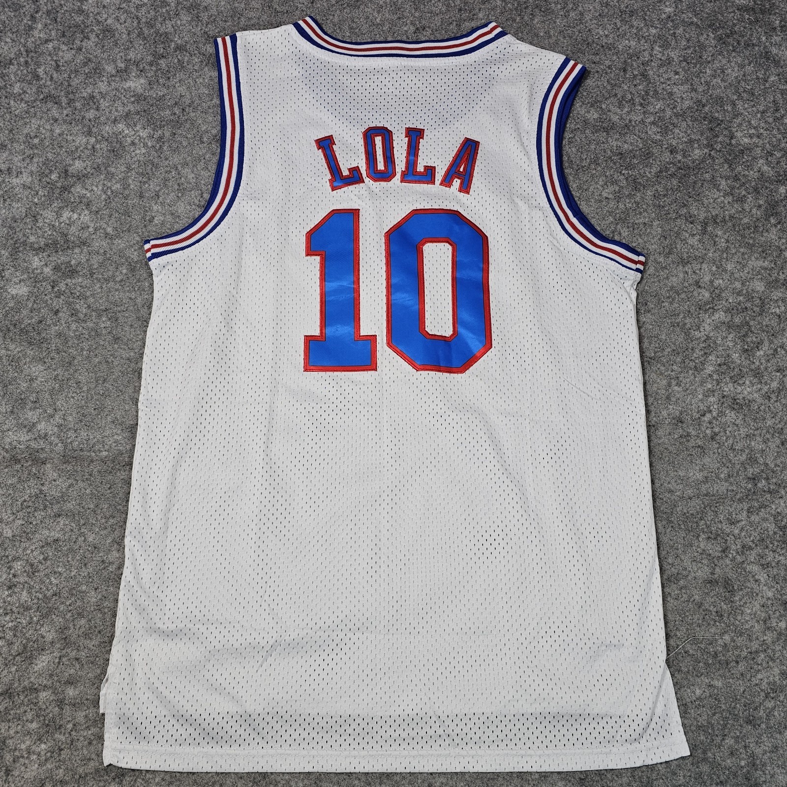 Lola Bunny #10 Tune Squad Jersey Space Jam Basketball Movie Adult M White
