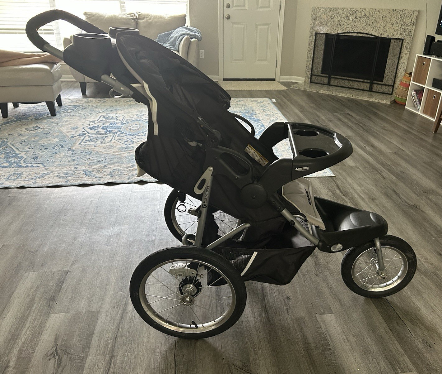 Baby Trend Expedition Jogger Stroller Single Black/Gray 3-Wheel