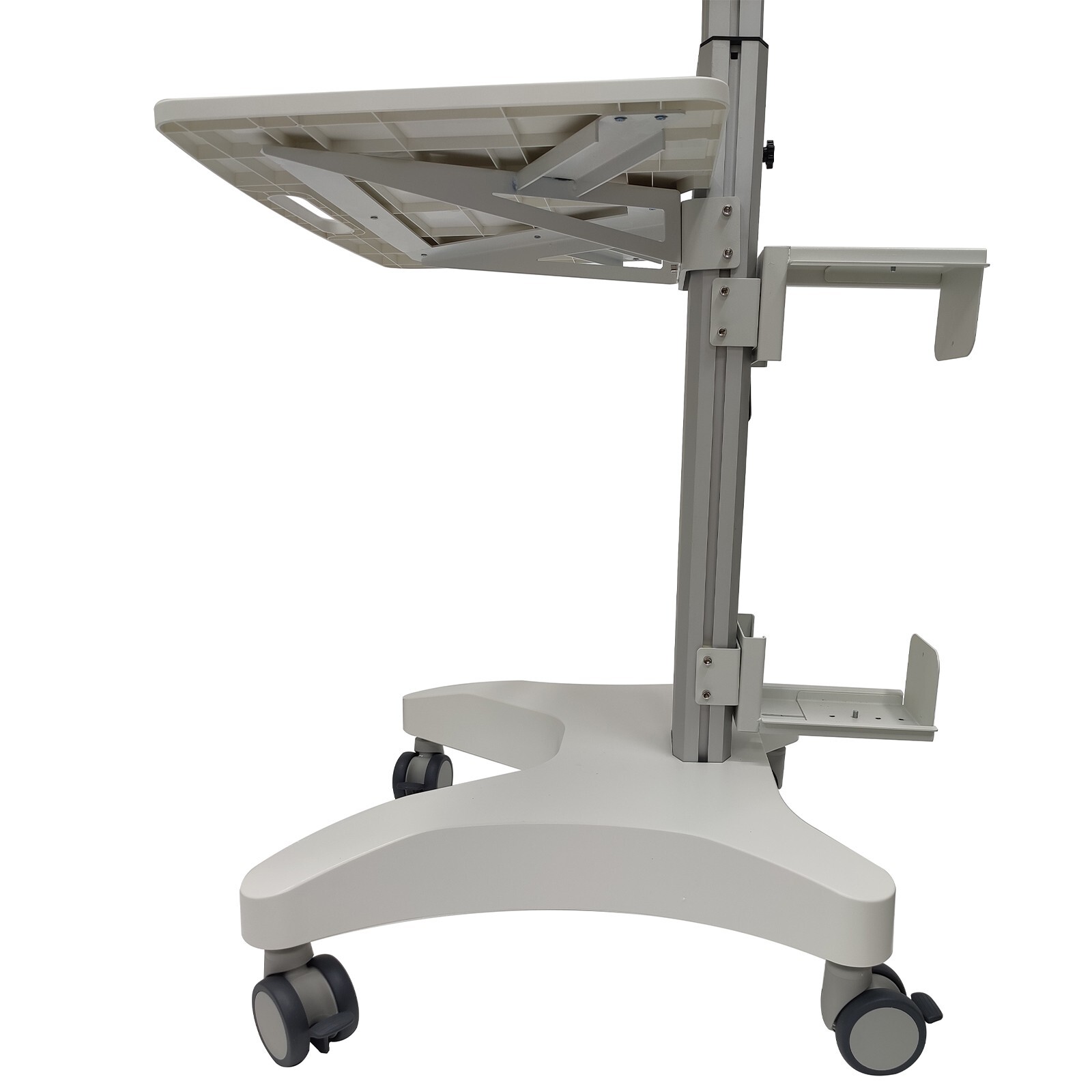 Floor Stand Movable Workbench Computer Cart Mobile Workstation Monitors Support