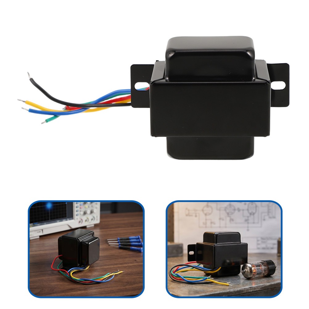 Black Alloy Tube Amp Power Transformer Single-Ended Audio Device Low Distortion