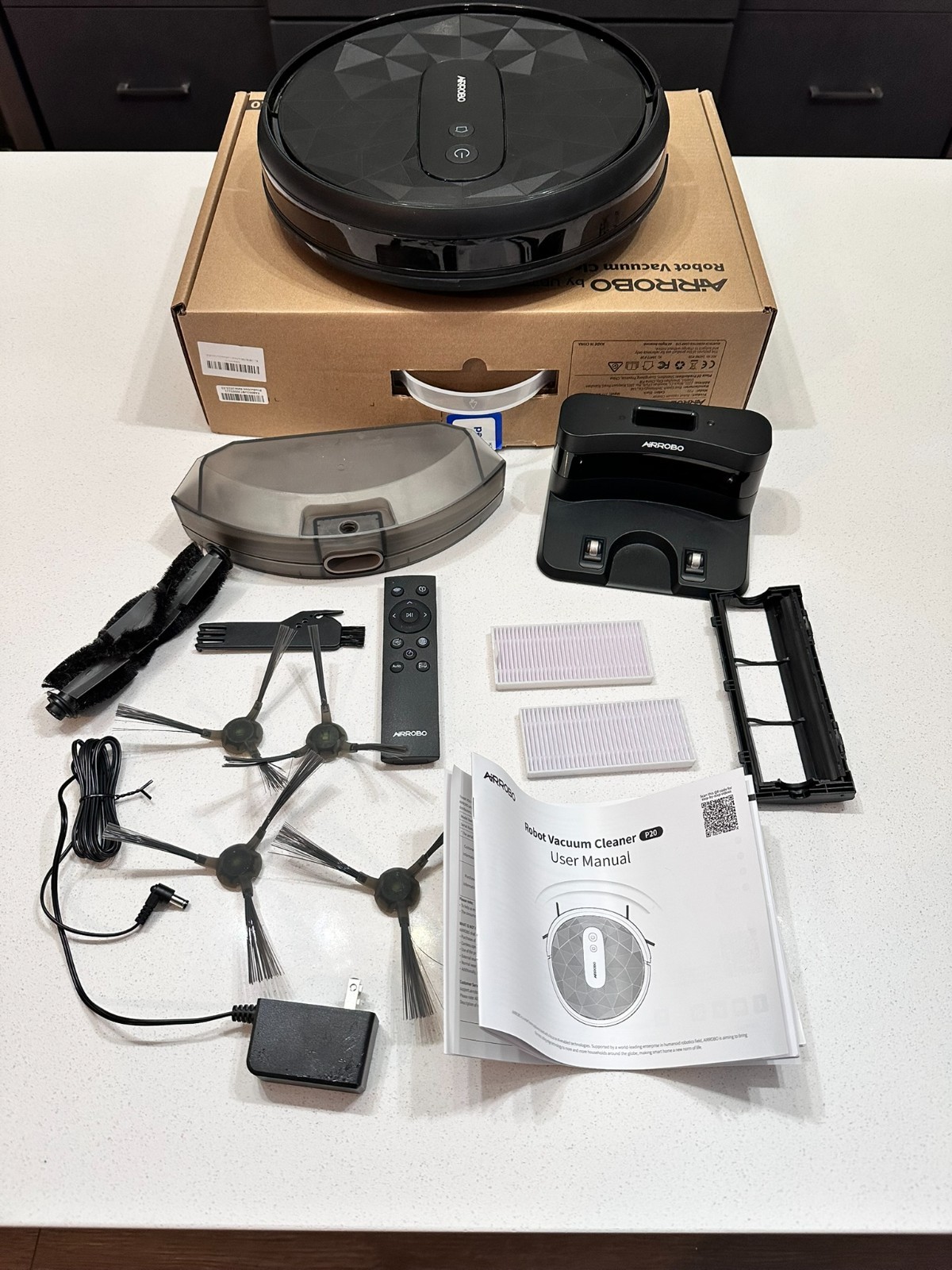 AIRROBO P20 Robot Vacuum Cleaner , 2800Pa Suction Power , 120Min , App Control