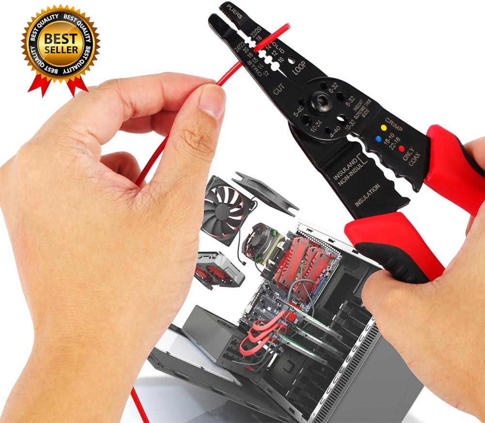 Wire Stripper, 3Rd Generation Wire Crimpingtool, 8IN Professional Wire Strippers