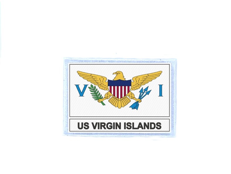 Patch Badge Printed Flag VI Virgin Islands USA