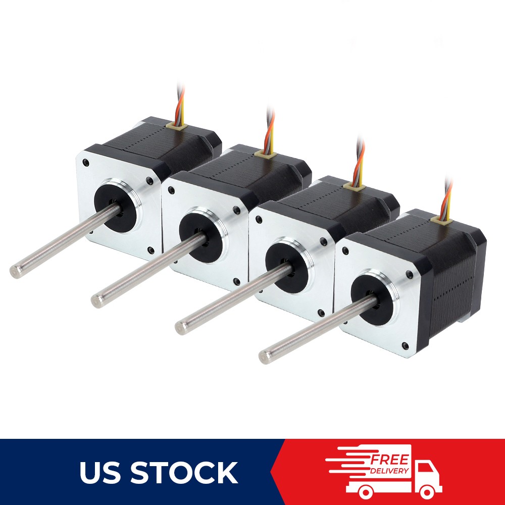 Nema17 High Temp Stepper Motor 55Ncm(78oz.in) 55mm Round Shaft 17HS19-2504S-H-V1
