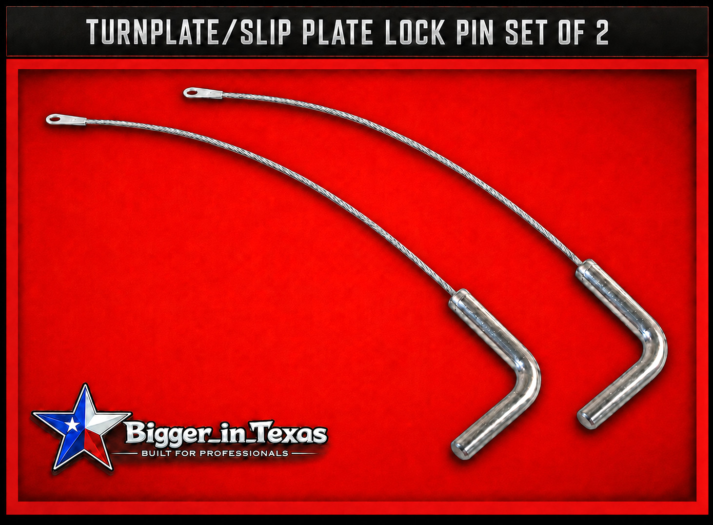 2X Alignment Turnplate & Slip Plate Lock Pins Hunter FMC John Bean Turn Plates