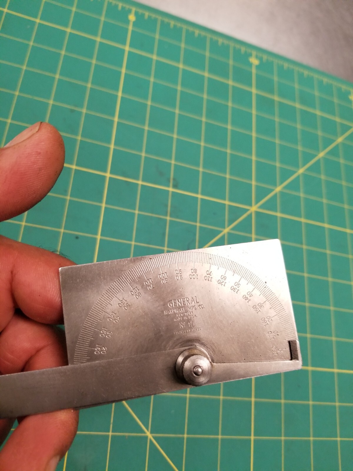 Vintage GENERAL TOOLS NO. 17 Protractor Machinist tool USA