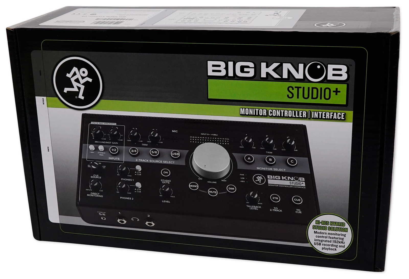 Mackie Big Knob Studio + Plus 4x3 Studio Monitor Controller Interface+Mic+Mount