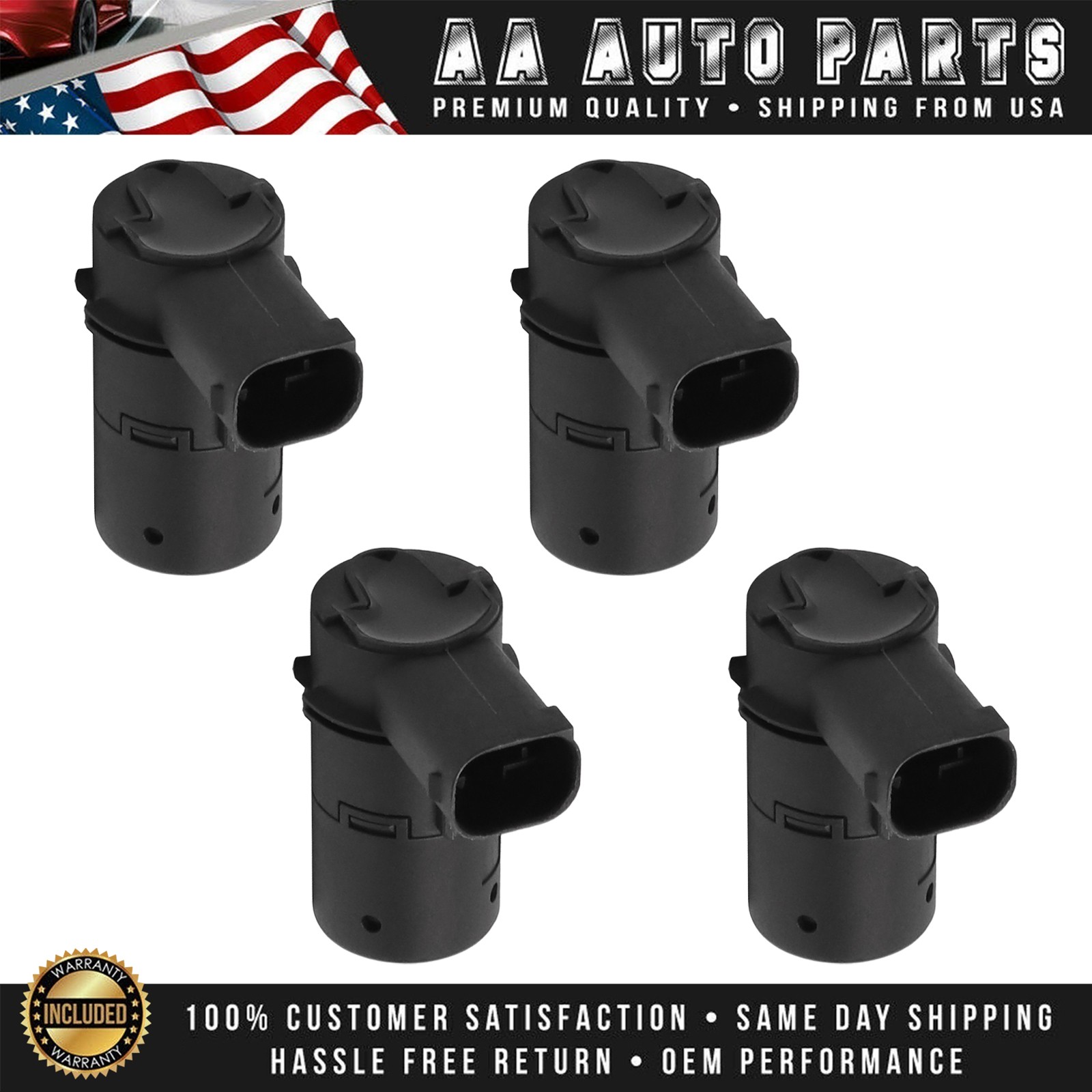 4 Backup Parking Assist Sensor for 2001-2015 Ford F-350 Super Duty 3F2Z15K859BA